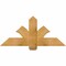 Ekena Millwork Redmond Rough Sawn Timber Gable Bracket, Western Red Cedar, 48"W x 22"H x 2"D x 6"F, 11/12 Pitch GBW048X22X0206RED00RWR - alternate 1